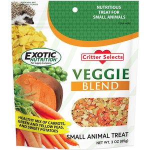 Exotic Nutrition Critter Selects Veggie Blend Small Animal Treats, 3-oz bag