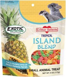 Exotic Nutrition Critter Selects Island Blend Small Animal Treats, 4-oz bag