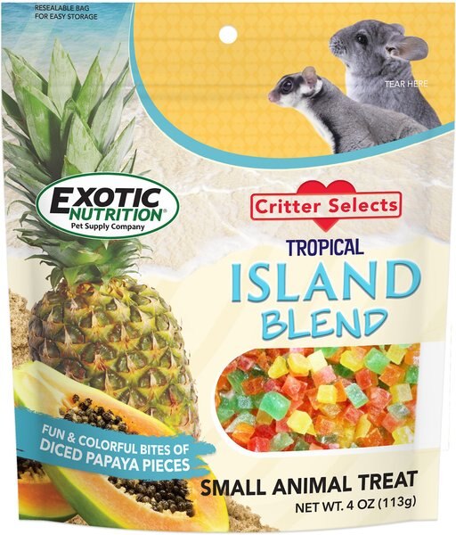 Exotic Nutrition Critter Selects Island Blend Small Animal Treats, 4-oz bag slide 1 of 3