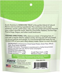 Exotic Nutrition Critter Selects Herbivore Small Animal Treats, 3-oz bag slide 2 of 5