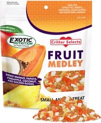 Exotic Nutrition Critter Selects Fruit Medley Small Animal Treats, 4-oz bag