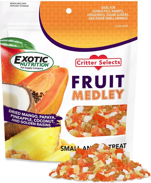 Exotic Nutrition Critter Selects Fruit Medley Small Animal Treats, 4-oz bag slide 1 of 7