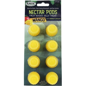 Exotic Nutrition Nectar Pods Mango Flavor Sugar Glider Treats, 8 count