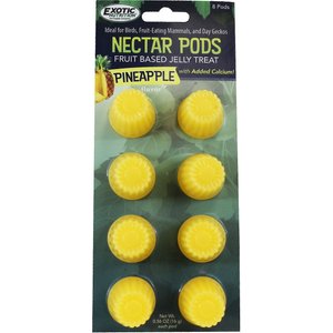 Exotic Nutrition Nectar Pods Pineapple Flavor Sugar Glider Treats, 8 count