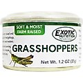 Exotic Nutrition Grasshoppers Hedgehog Treats, 1.2-oz can