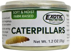 Exotic Nutrition Caterpillars Hedgehog Treats, 1.2-oz can