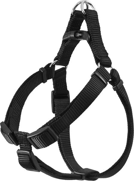 Frisco Nylon Step In Back Clip Dog Harness, Black, Small: 16 to 24-in chest slide 1 of 6