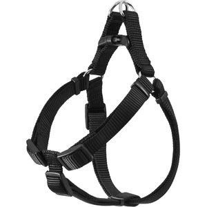 Frisco Nylon Step In Back Clip Dog Harness, Black, Small: 16 to 24-in chest