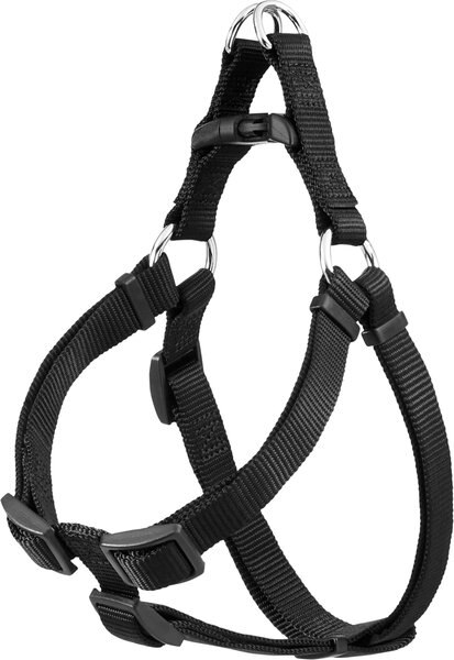 Frisco Nylon Step In Back Clip Dog Harness, Black, Medium: 20 to 30-in chest slide 1 of 6