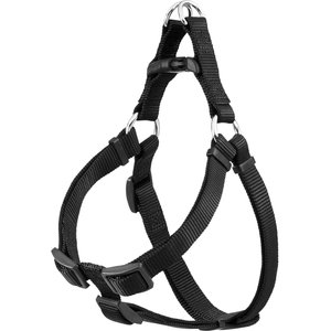 Frisco Nylon Step In Back Clip Dog Harness, Black, Medium: 20 to 30-in chest