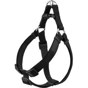 Frisco Nylon Step In Back Clip Dog Harness, Black, Large: 26 to 38-in chest