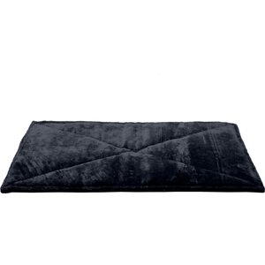 FurHaven ThermaNAP Faux Fur Self-Warming Dog & Cat Mat, Black, Large