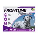 Frontline Plus Flea & Tick Spot Treatment for Large Dogs, 45-88 lbs, 8 Doses (8-mos. supply)