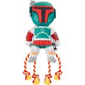 STAR WARS BOBA FETT Plush with Rope Squeaky Dog Toy