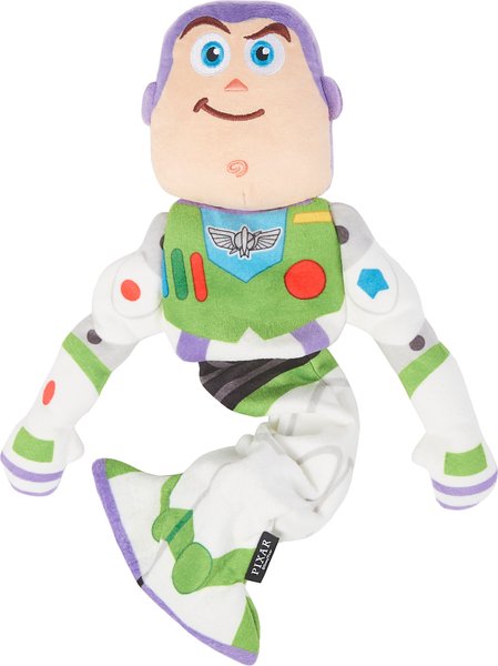 Pixar Buzz Lightyear Bungee Plush Squeaky Dog Toy slide 1 of 4
