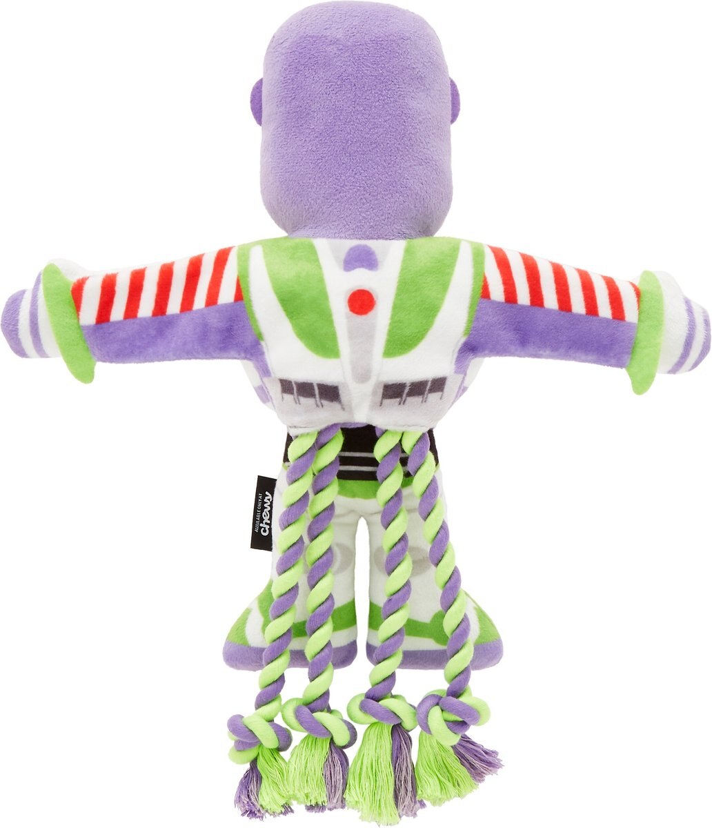 Hyper Pet Disney Buzz Lightyear Flat Squeaker Rope Dog Toy