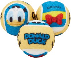 Disney Donald Duck Fetch Squeaky Tennis Ball Dog Toy, 3 count slide 1 of 3