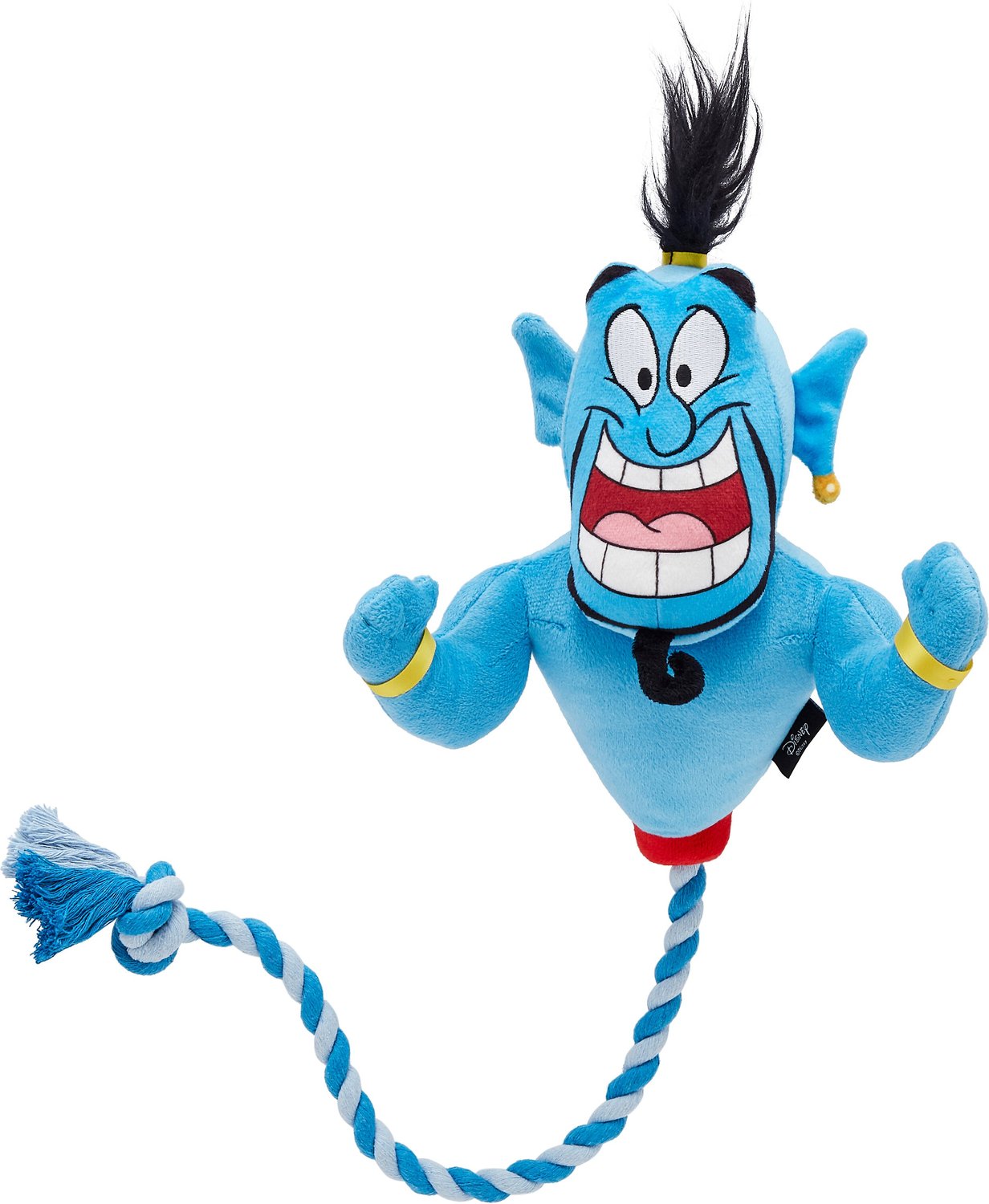 DISNEY Genie Plush with Rope Squeaky Dog Toy