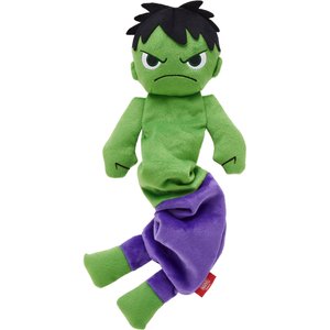 Marvel 's The Hulk Bungee Plush Squeaky Dog Toy