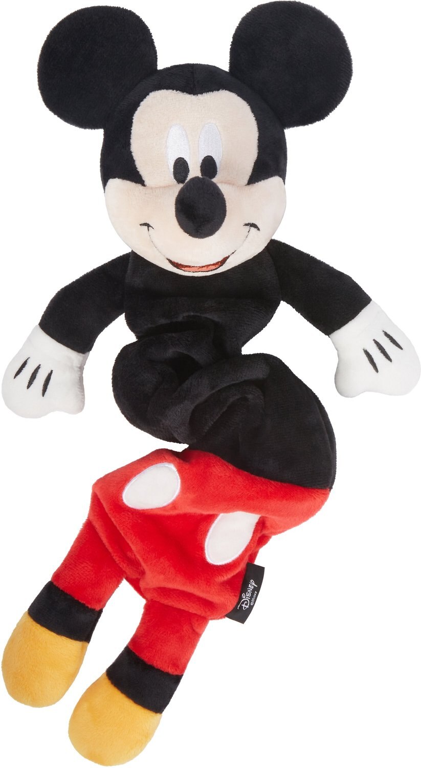 DISNEY Mickey Mouse Bungee Plush Squeaky Dog Toy - Chewy.com