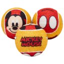 Disney Mickey Mouse Fetch Squeaky Tennis Ball Dog Toy, 3 count