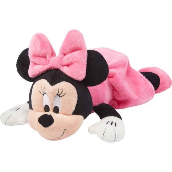 Disney Minnie Mouse Round Plush Squeaky Dog Toy