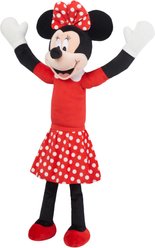 Disney Minnie Mouse Wagazoo Plush Squeaky Dog Toy, Extra Long