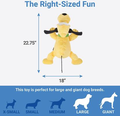 Show full view: Disney Pluto Jumbo Plush Squeaky Dog Toy slide 2 of 5