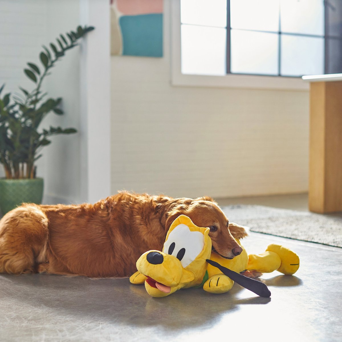 Disney Pluto Jumbo Plush Squeaky Dog Toy