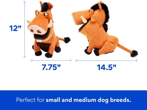 Disney Pumbaa Hide & Seek Puzzle Plush Squeaky Dog Toy