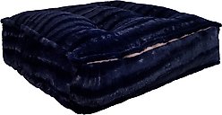 Bessie + Barnie Sicilian Rectangle Pillow Dog Bed with Removable Cover, Midnight Blue, Large slide 2 of 9