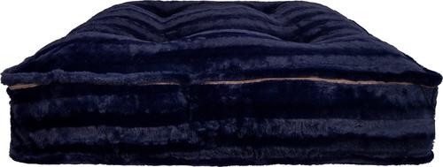 Show full view: Bessie + Barnie Sicilian Rectangle Pillow Dog Bed with Removable Cover, Midnight Blue, Large slide 5 of 12