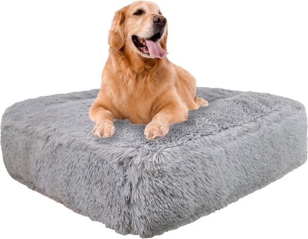 Bessie + Barnie Luxury Extra Plush Shag Faux Fur Rectangle Dog & Cat Bed
