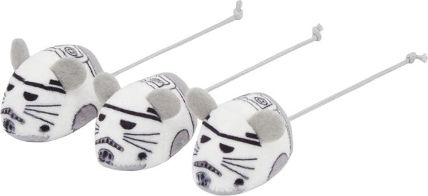 STAR WARS STORMTROOPER Plush Mice Cat Toy with Catnip, 3 count slide 1 of 4