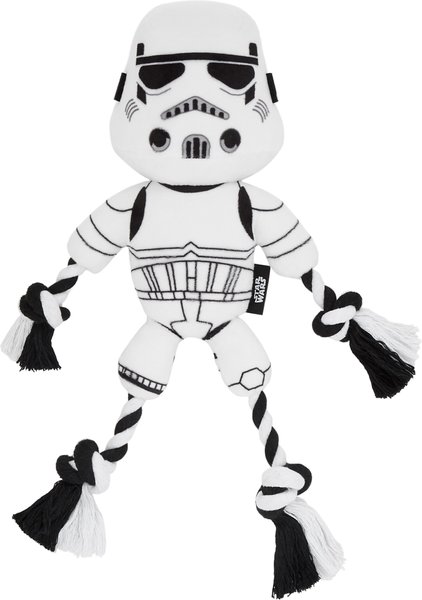 STAR WARS STORMTROOPER Plush with Rope Squeaky Dog Toy slide 1 of 4