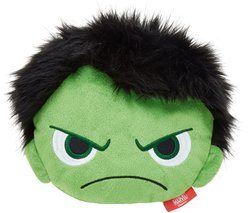 Marvel 's The Hulk Round Plush Squeaky Dog Toy