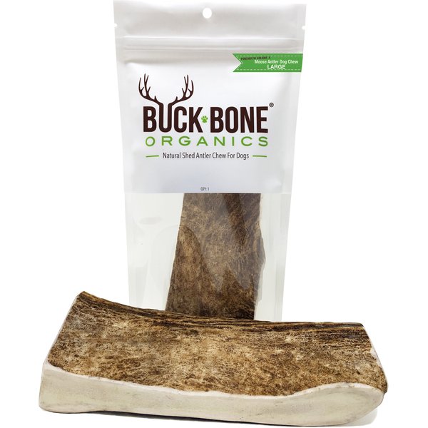 BUCK BONE ORGANICS Moose Antler Dog Treats, Large - Chewy.com