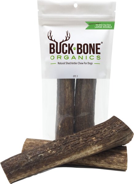 Buck Bone Organics Whole Elk Antler Dog Treats, 2 count, Large slide 1 of 5