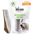 Buck Bone Organics Split Elk Antler Dog Treats, 2 count bag, Large