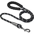 Frisco Rope Dog Leash with Padded Handle, Black, 5-ft long