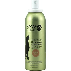 Pawfume Premium ShowDog Grooming & Finishing Dog Spray, 4-oz bottle
