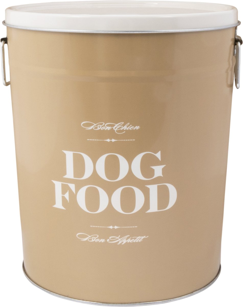 HARRY BARKER Taupe Bon Chien Dog Food Storage Container Small