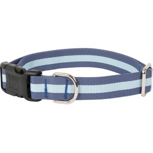 Harry Barker Eton Polyester Dog Collar, Blue, Large: 17 to 23-in neck, 1-in wide