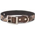 Harry Barker Plaid Polyester Dog Collar, Black, Large: 16 to 26-in neck, 1-in wide