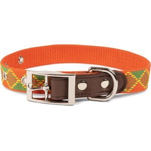 Harry Barker Plaid Polyester Dog Collar, Green, Large: 16 to 26-in neck, 1-in wide