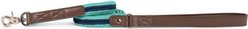 Harry Barker Braided Dog Leash, Teal & Dark Blue, 6-ft