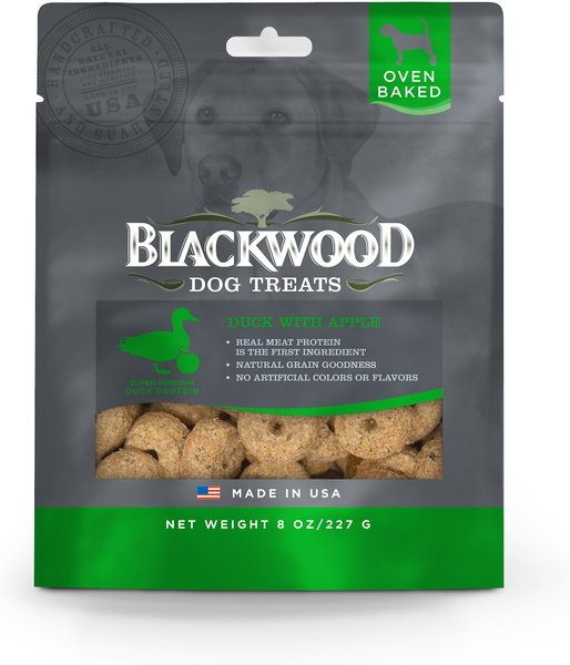 Blackwood Duck & Apple Oven Baked Dog Treats, 8-oz bag slide 1 of 2