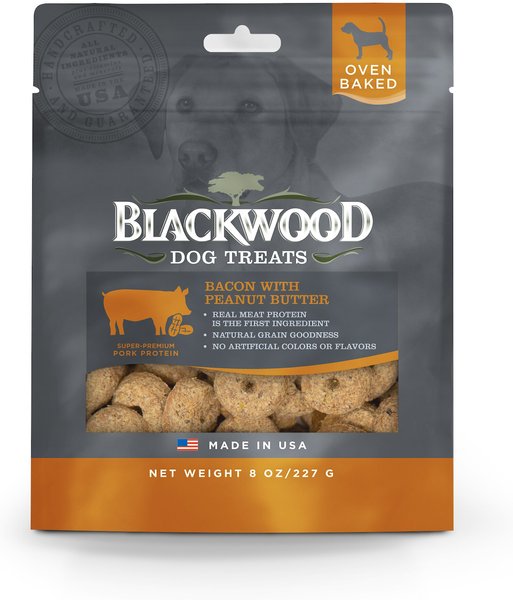 Blackwood Bacon & Peanut Butter Oven Baked Dog Treats, 8-oz bag slide 1 of 2