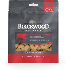 Blackwood Beef Liver & Salmon Oven Baked Dog Treats, 8-oz bag