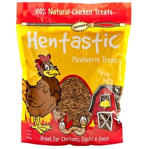 Unipet Hentastic Dried Mealworm Chicken Treats, 30-oz bag